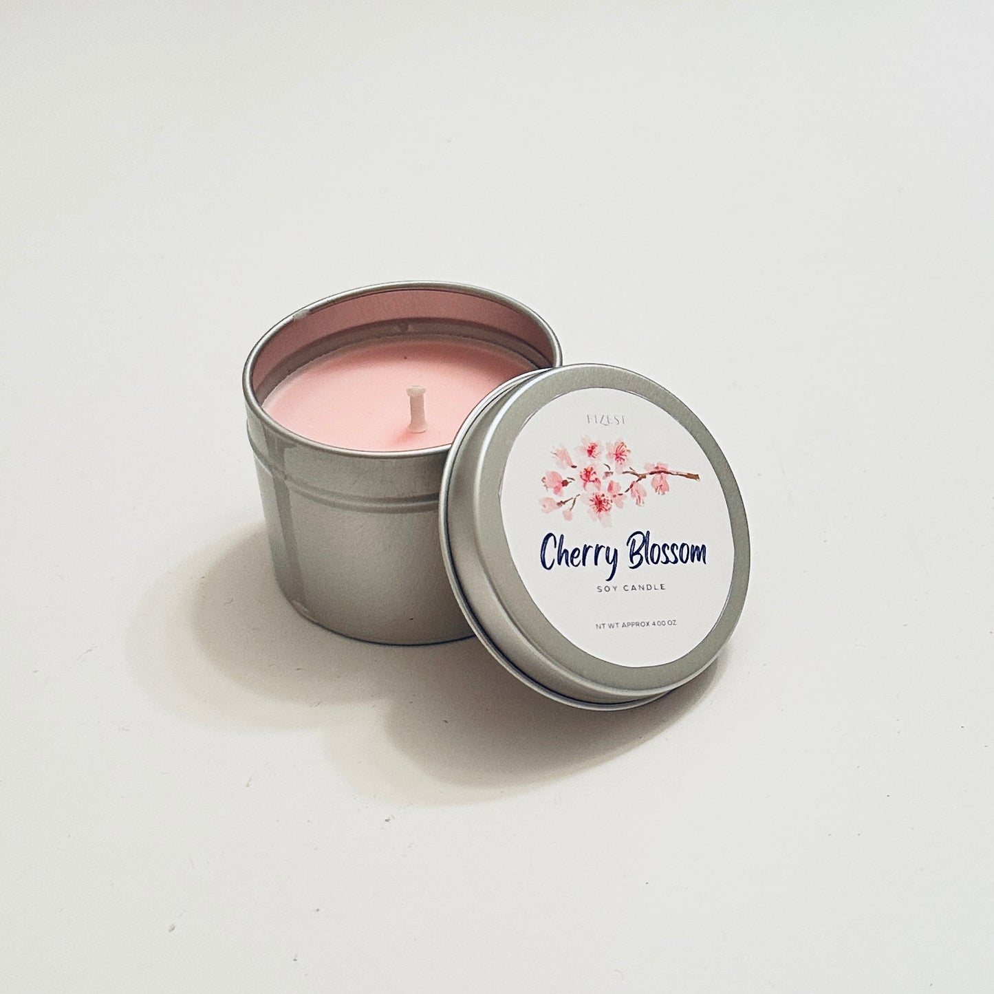 Cherry Blossom Candle Tin