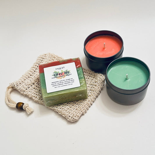 Soap Bar & Candle Gift Set